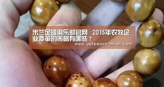 米兰足球俱乐部官网-2015年农牧企业变革的策略有哪些？